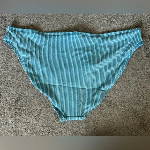 Mindy x Andie Swim The Bikini Bottom in Splash Blue Size XL Sustainable - Picture 5 of 6